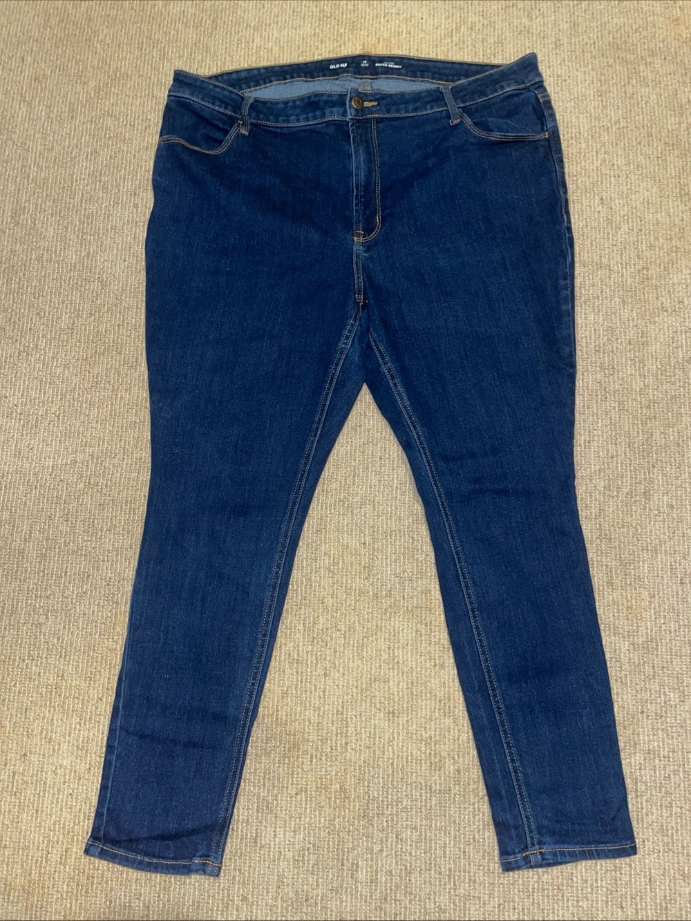 Women’s Super Skinny Jeans in Deep Indigo Blue Old Navy Size 18